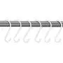 Smart Design Premium S-Hooks w/ Rubber Gripped Finish - Steel Metal Frame - Rust Resistant Finish - Hanging Kitchen, Closet, & Storage Items - Home (3.125 x 5.75 Inch) [White] (6-Pack)