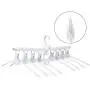 Clothes Hangers Space Saving Hangers Multi-Function Plastic Cascading Hanger Non Slip with Drying Rack Use for Home Wardrobe Dorm Apartment (White) Clothes Hangers Space Saving Hangers Multi-Function Plastic Cascading Hanger Non Slip with Drying Rack Use for Home Wardrobe Dorm Apartment (White)