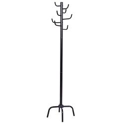 70" Metal Coat Hat Rack Standing Clothes Jacket Hanger Hall Tree Stand w/8 Hooks TKT-11