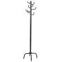 70" Metal Coat Hat Rack Standing Clothes Jacket Hanger Hall Tree Stand w/8 Hooks TKT-11