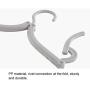 8 Pack Foldable Hanger Household Japanese Clothes Rack Travel Convenient Clothes Hanger Multi-Function Plastic Hanger FANJIANI (Color : Beige)