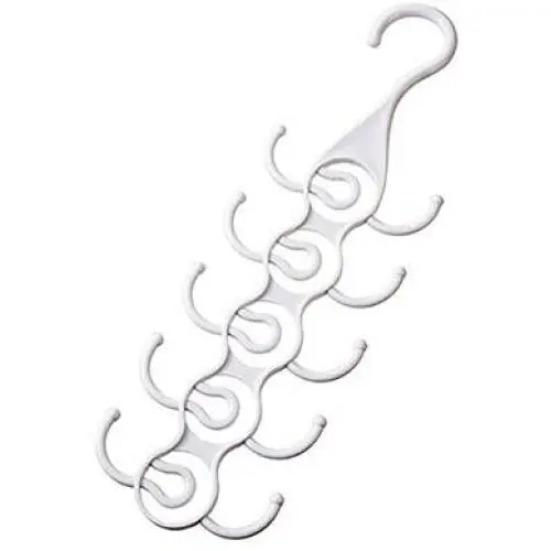 Aland 5 Layers Multifunctional Scarf Necktie Belt Wardrobe Clothes Storage Rack Hanger Belt Hanger with Hook Hanger Multifunctional tie Hook Bag Storage Rack White