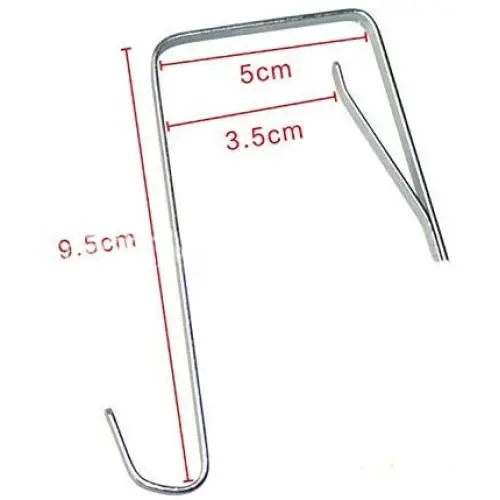 RuiLing 12pcs 9.5x5cm Over The Door Hook Single Hanger with Flat Metal Spring for Kitchen Home Office, Hanger Coats, Hats, Towels, More Use RuiLing 12pcs 9.5x5cm Over The Door Hook Single Hanger with Flat Metal Spring for Kitchen Home Office, Hanger Coats, Hats, Towels, More Use
