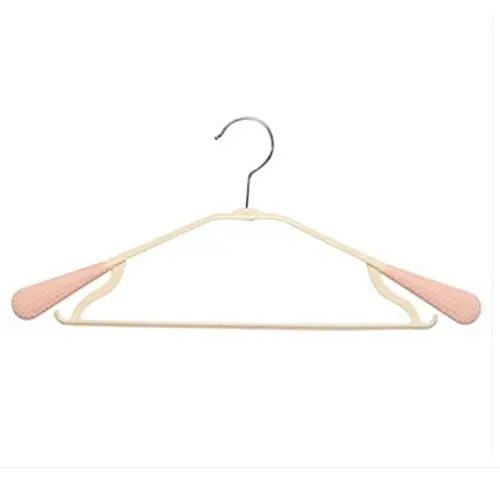 WZP Hanger Wide Shoulder Seamless Hanger Adult Non-Slip Drying Rack Drying Rack,Household Plastic Hook Drying Rack Not Deformed/Pink/As Shown