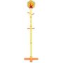Costzon Kids Coat Rack, 6 Hooks Free Standing Solid Wood Tree Stand, Hallway/Entryway Coat Hanger for Clothes, Suits, Satchel Shoulder Bag, Hat Rack for Kids, Boys, Girls, Easy Assembly