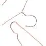 KYCPTNFJ Rose Copper Gold Metal Clothes Shirts Hanger with Groove, Heavy Duty Coats Hanger, Suit Hanger30 pcs
