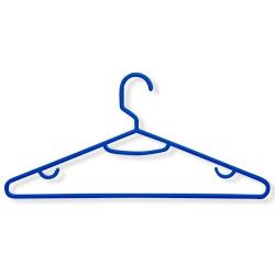 Honey-Can-Do Lightweight Recycled Plastic Hangers, 60-Pack, Blue