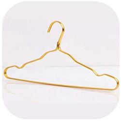 Heart .Attack hangers Cloth Hanger Durable Antideformation Aluminium Alloy Closet Adult Skirt Dress Clothing Towel Storage Rack Closet Space Saver,Gold