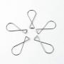 KEWAYO 100 Packs Ceiling Hook Clips Ceiling Tile Hooks, T-bar Squeeze Hangers Clips for Office, Classroom, Home and Wedding Decorations