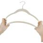 Nova Microdermabrasion No-Slip Velvet Hangers -100 Pack Suit Clothes Hanger Hook Ultra Thin for Shirts Coat, Suit - Space Saving Swivel 360 Degree Beige