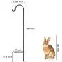 GOFORWILD Shepherd Hook 4 Pack Adjustable, 49 inches Tall, Made of Premium Metal for Bird Feeder, Garden Decor, Plant Hanger, Lantern Hook, Solar Light Hanging, 7014