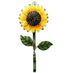 E-view Metal Sunflower Key Holder Creative Vintage Wall Mounted Key Hook - Retro Cast Hanger for Coat Hat Clothes Towel (Sunflower)