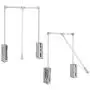GOTOTOP Wardrobe Hanger, Aluminum Closet Storage Organizer Clothes Hanger Adjustable Pull-Down Closet Rod Wardrobe Lift Organizer (600-830mm) GOTOTOP Wardrobe Hanger, Aluminum Closet Storage Organizer Clothes Hanger Adjustable Pull-Down Closet Rod Wardrobe Lift Organizer (600-830mm)