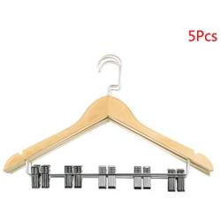 YOYOHOT 1/5pc Light Wood Hanger Clothes Hangers Non Slip 360 Degree Rotating Hooks Hang All Kinds of Clothes