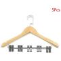 YOYOHOT 1/5pc Light Wood Hanger Clothes Hangers Non Slip 360 Degree Rotating Hooks Hang All Kinds of Clothes