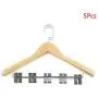 YOYOHOT 1/5pc Light Wood Hanger Clothes Hangers Non Slip 360 Degree Rotating Hooks Hang All Kinds of Clothes