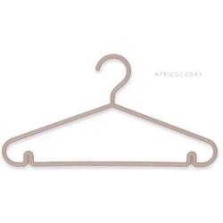 SAASNY Standard Plastic Hangers ? Pack of 5 ? Durable and Slim with Sleek Design ? Dark Gray ? Non Slip & Space Saving Clothes Hangers for Drying and Storage