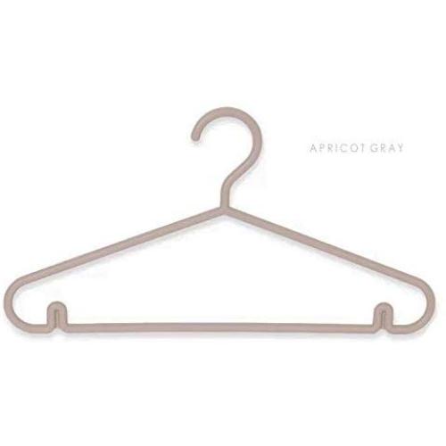 SAASNY Standard Plastic Hangers ? Pack of 20 ? Durable and Slim with Sleek Design ? Dark Gray ? Non Slip & Space Saving Clothes Hangers for Drying and Storage