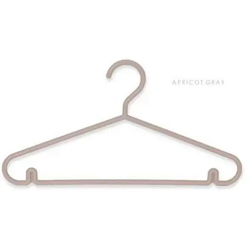 SAASNY Standard Plastic Hangers ? Pack of 25 ? Durable and Slim with Sleek Design ? Dark Gray ? Non Slip & Space Saving Clothes Hangers for Drying and Storage