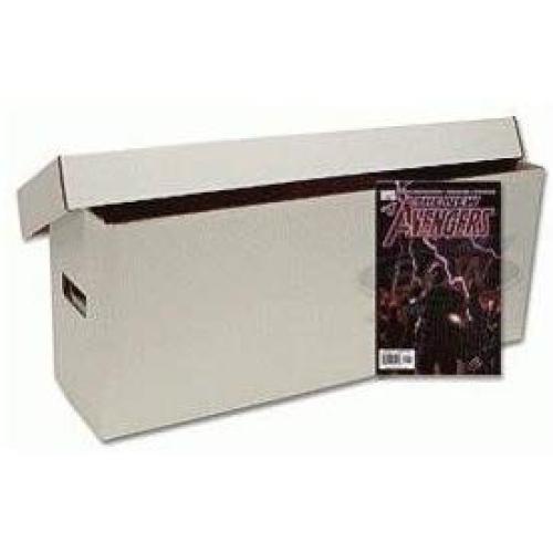 BCW Long Comic Book Storage Boxes - (Bundle of 10) Corrugated Cardboard Storage Boxes - Comic Book Collecting Supplies