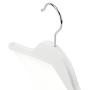 HANGERWORLD 5 White 17.7inch Wooden Notched Coat Clothes Garment Top Hangers Metal Swivel Hook HANGERWORLD 5 White 17.7inch Wooden Notched Coat Clothes Garment Top Hangers Metal Swivel Hook
