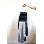Jokari 6 in 1 Non Slip Space Saving Hanger for Leggings, Pants, Scarves and More. Maximize Storage and Hang Six Pairs of Slacks, Jeans, and Workout or Yoga Pants of Any Material Without Slipping Off.