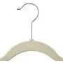 Inspired Living by Mesa Inspired Living Velvet Non-Slip Heavy Duty (25 Pack) Better Quality Holds Up to 22 Lbs-Each is 2.8 Oz / .20" Thick in Ivory/Silver suit-clothes-hangers, (