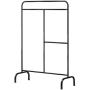 Angels home Coat Rack, Indoor Floor Balcony Clothes Rail Bedroom Hanger Simple Single Pole