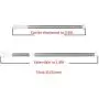 Floating Shelves Silver Closet Hardware Retractable Clothes Rail Bathroom Pole Closet Pole Clothing Finishing Rack Clothes Hanger, Free Punching Design Adjustable Length Industrial Wall Frame