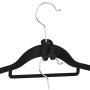 Non-Slip Velet Clothes Hangers -10 Pack - with 5pcs Connector Hooks and 10pcs Clips - Hold Up-To 10 Lbs - for Suit Dress Pants Tie Belt Scarf