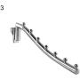Zconmotarich Clothes Storage Stainless Steel Wall Mount Clothes Hanger Rack Hook Swing Arm Ball Rotary Holder - 3