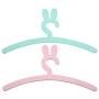 April-beautiful-life store Cute Rabbit Shape Wooden Kids Hanger Children Clothes Coat Rack Storage Hangers cabide Infantil perchero Infantil 2019,Pink