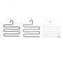WZP Hanger Multi-Functional Pants Hanger,S-Type Multi-Layer Household Wardrobe Storage Scarf Rack Drying Rack Drying Rack Hanger Iron Art/C