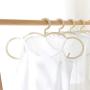 Creative Cloud Hangers, Non Slip Plastic Clothes Hangers No Trace Space Saving for Sweater Shirts Camisole Household-Yellow 5-Pack