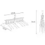 Multifunctional Hangers Folding Coat Hangers Multi-Layer Clothes Hanger Space Saving Portable Indoor Airer (Color : White)