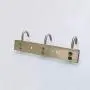 TOGU Wall Mounted Coat Hooks,3 Hooks Heavy Duty Stainless Steel Coat Robe Hat Clothes Towel Hook Hanger Rack,Brushed Stainless Steel Finish,1 Pack