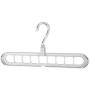 TOPINCN 5pcs Clothes Hanger Magic Hanger Space Saving Hangers Clothes Grouper Multifunctional Closet Organizer 9 Hole (Gray)