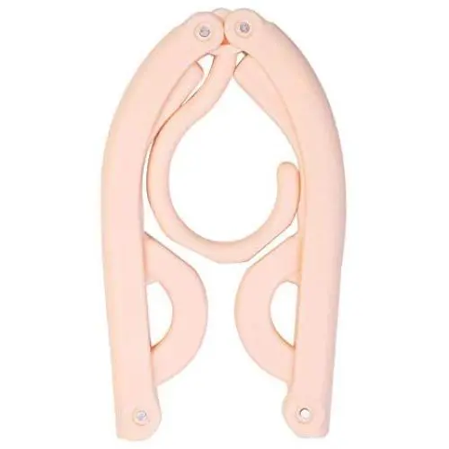 GTWCK Travel Hangers, Portable Folding Non-Slip Sturdy Clothes Hangers for Both Home Storage and Travel Use