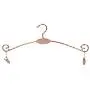Pack of 5 Underwear Rack with Metal Iron, Children Clothes Hangers, Hangers with Clips for Bra Socks Panties Lingerie Shop Display (Rose Gold)