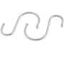 uxcell Stainless Steel S Shaped Pot Pan Clothes Storage Hanger Hook 30 Pcs Silver Tone