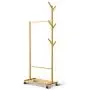 Y.H.Valuable Coat Racks Bamboo Coat Stand Simple Hat Coat Rack Modern Clothes Rack Hall Hanging Rod Bedroom Floor Hanger Clothes Tree Office Entryway Entryway Furniture
