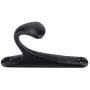 FTVOGUE Metal Hooks, Utility Modern Wall Mounted Coat Hook Bathroom Cloakroom Closet Clothes Rack Space Saver Hanger (Matte Black)