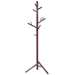 Wood Coat Rack Free Standing, Modern Living Room Bedroom Entryway Multifunction Decorative Coat Hanger Clothes Rail, Coat Hooks for Hanging Clothes Jacket Robes (Color : A)