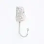 abodent.com White Metal Owl Bird Coat Hook Hooks Wall Mounted Door Hook Hanger for Hat Coat Clothes Kitchen Bathroom Bedroom Office (Screws Included)