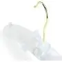 HANGERWORLD 10 White 17inch Satin Padded Top Coat Clothes Wedding Garment Dress Hangers with Buttons HANGERWORLD 10 White 17inch Satin Padded Top Coat Clothes Wedding Garment Dress Hangers with Buttons
