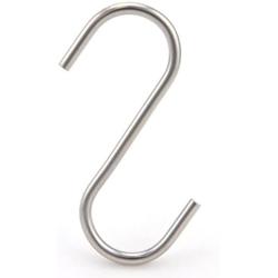 NXG 30 Pack 2.5 Inch Nickel Plated Stainless Steel S Hook S Shape Durable Hanging Hooks for Kitchen, Bathroom, Closet, Work Place, Office