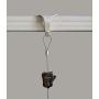 Multipack STAS Molding Hooks for picture rails (10, White)