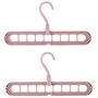 Magic Clothes Hanger, Multifunctional Hanger Saves Space, 360 Degree Rotating Collapsible Plastic Non Slip Hanger Organizer, Rotate Anti-Skid Folding Hangers with 9 Slots