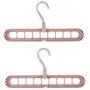 Magic Clothes Hanger, Multifunctional Hanger Saves Space, 360 Degree Rotating Collapsible Plastic Non Slip Hanger Organizer, Rotate Anti-Skid Folding Hangers with 9 Slots