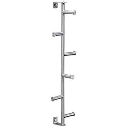 Ghelf 304 Stainless Steel Wire Drawing Vertical Clothes Rail，Wall-Mounted Towel Hanger，Stylish and Simple Towel Hook，Waterproof Rustproof Lengthened Pylon